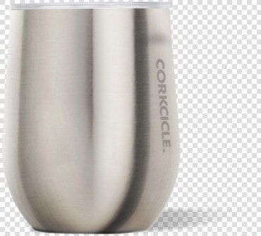 Corkcicle 12 Oz Stemless Brushed Steel  HD Png DownloadTransparent PNG