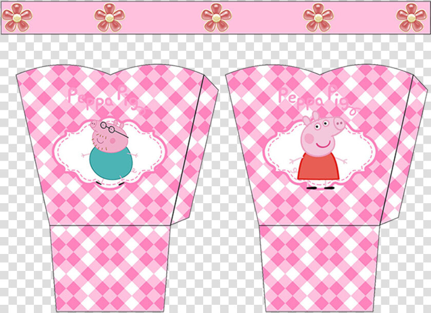 Peppa Pig Free Printable Basket   Party Favor  HD Png DownloadTransparent PNG