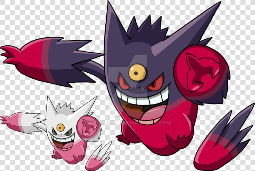 Shiny Mega Gengar Back  HD Png DownloadTransparent PNG