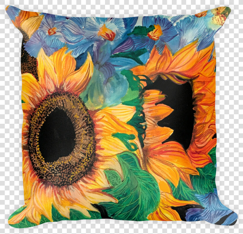 Girasoles Pillow   Sunflower  HD Png DownloadTransparent PNG
