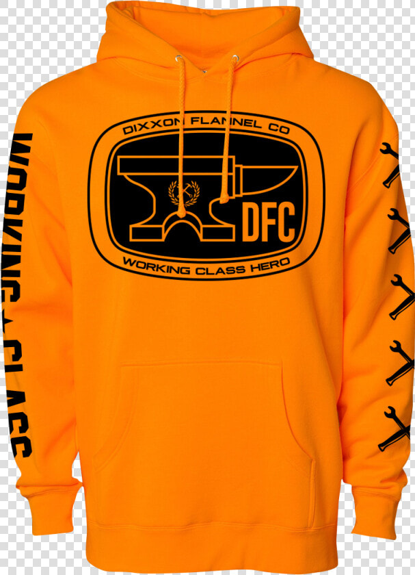 Orange Hi Viz Pull Over Hoodie   Orange Sweatshirt  HD Png DownloadTransparent PNG