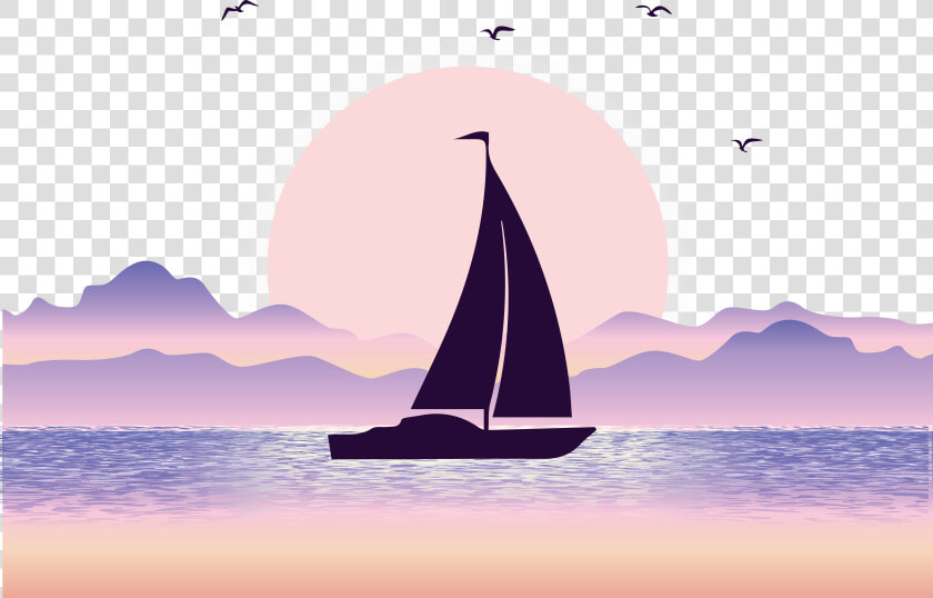 Euclidean Vector Sea Illustration   Sea And Boat Png  Transparent PngTransparent PNG