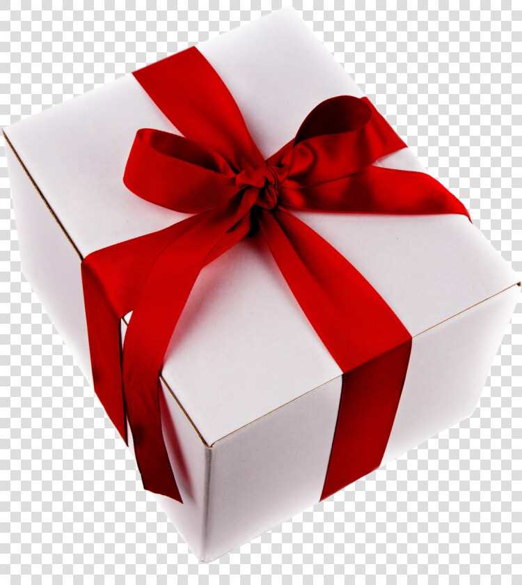 Birthday Gift White Red Ribbon And Bow   Lion Long Or Short Vowel  HD Png DownloadTransparent PNG