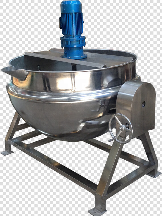 40 Gallon Tilt Jacketed Kettle Cooking Pot With Mixer   Rotor  HD Png DownloadTransparent PNG