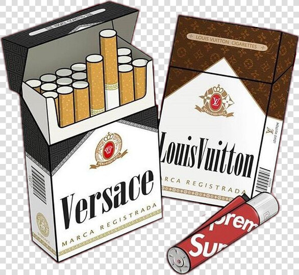  cigarrillo  cigarros  versace  louisvuitton  supreme   Nicotine Trap  HD Png DownloadTransparent PNG