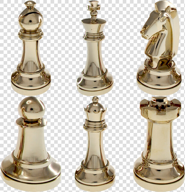 Silver Color Chess Puzzle Set   Silver Color Chess Piece  HD Png DownloadTransparent PNG