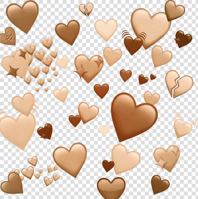 Brown Heart Png🎮🤭✨   Heart Emoji Png Brown  Transparent PngTransparent PNG
