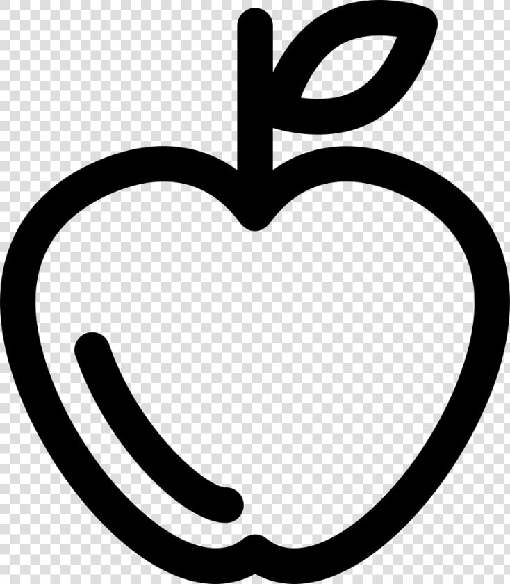 Apple Outline   Maça Icone  HD Png DownloadTransparent PNG