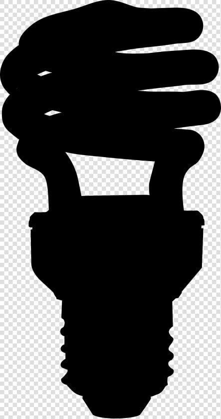 Cfl Bulb Silhouette Clip Arts   Led Bulb Silhouette  HD Png DownloadTransparent PNG
