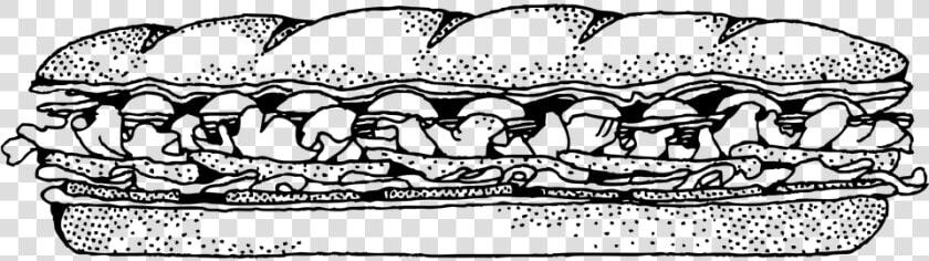 Sandwich  Baguette  Bread  Hoagie  Po   Sub Sandwich Clip Art  HD Png DownloadTransparent PNG
