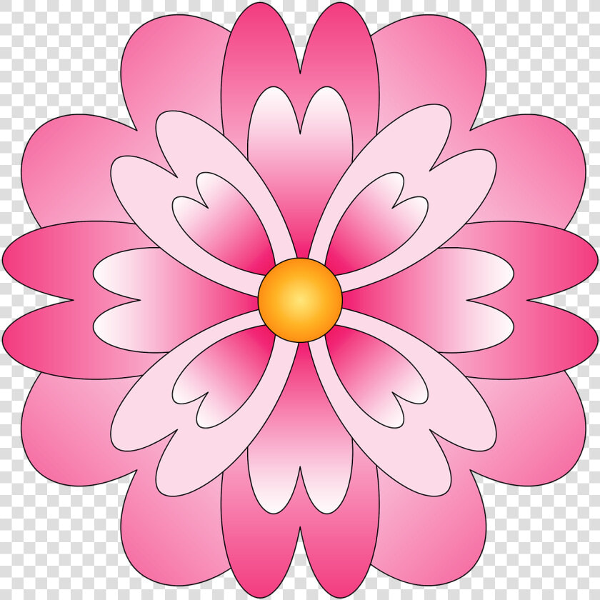 Flor Rosa Dibujo Png  Transparent PngTransparent PNG