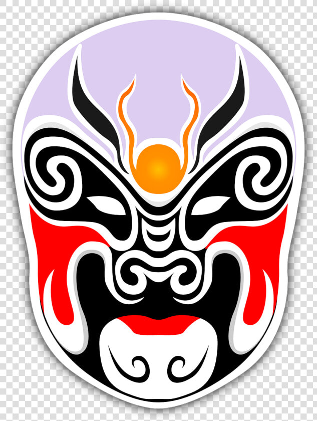 Chinese Theater Masks   Chinese Opera Mask Transparent Background  HD Png DownloadTransparent PNG