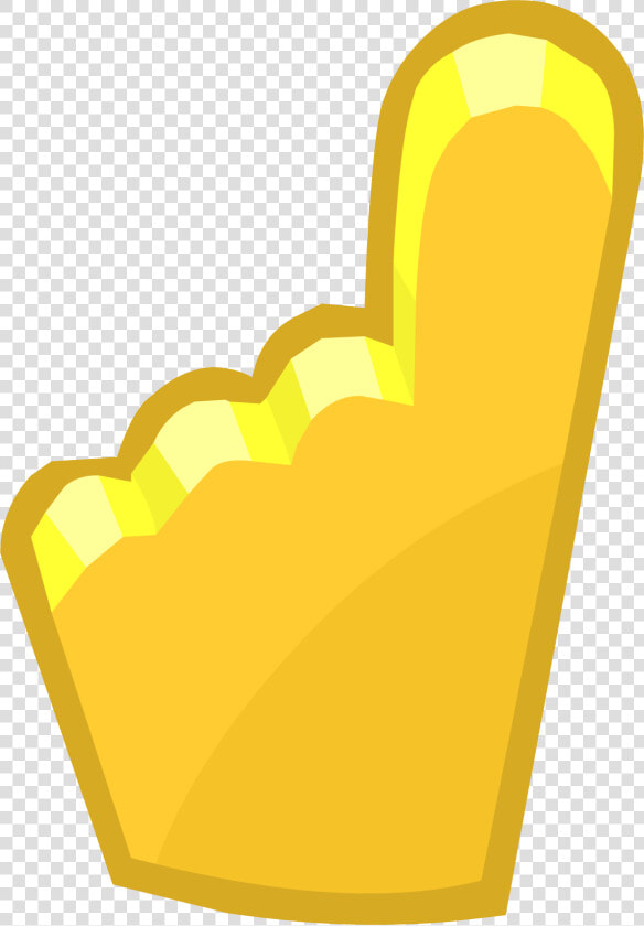 Penguin Cup 2014 Emoticons Yellow Foam Finger   Chair  HD Png DownloadTransparent PNG
