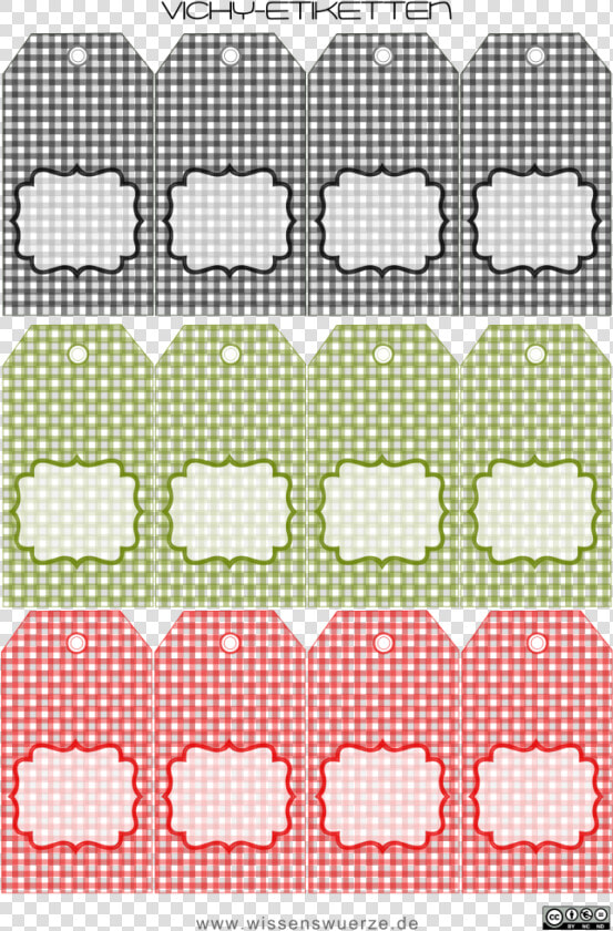 Free Printable Gift Tags Gingham  HD Png DownloadTransparent PNG