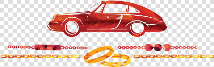 Car And Jewelry Illustration   Porsche 911 Classic  HD Png DownloadTransparent PNG