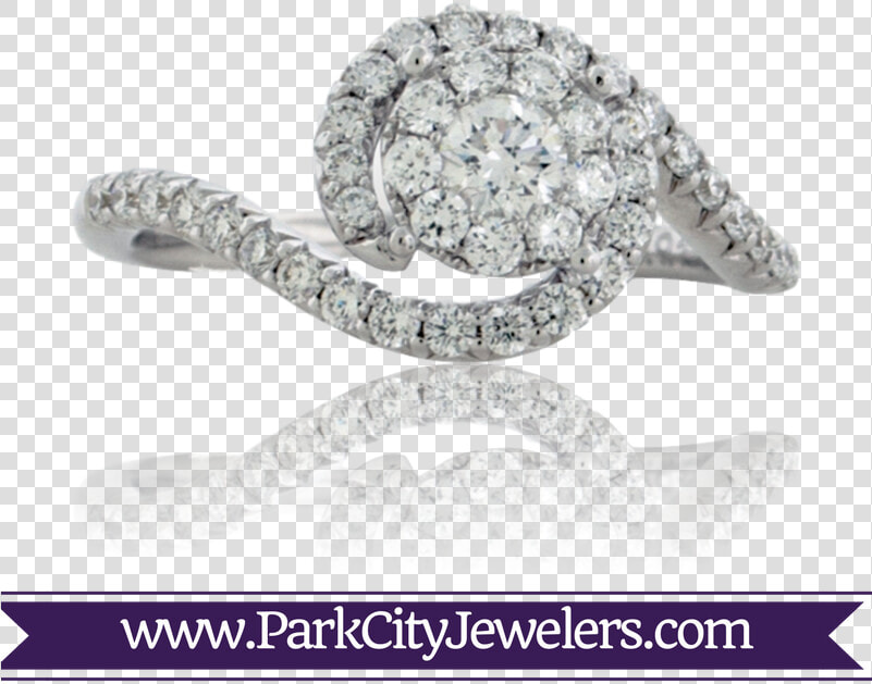 Diamond Swirl Engagement Ring   Oval Aquamarine Rose Gold Ring  HD Png DownloadTransparent PNG