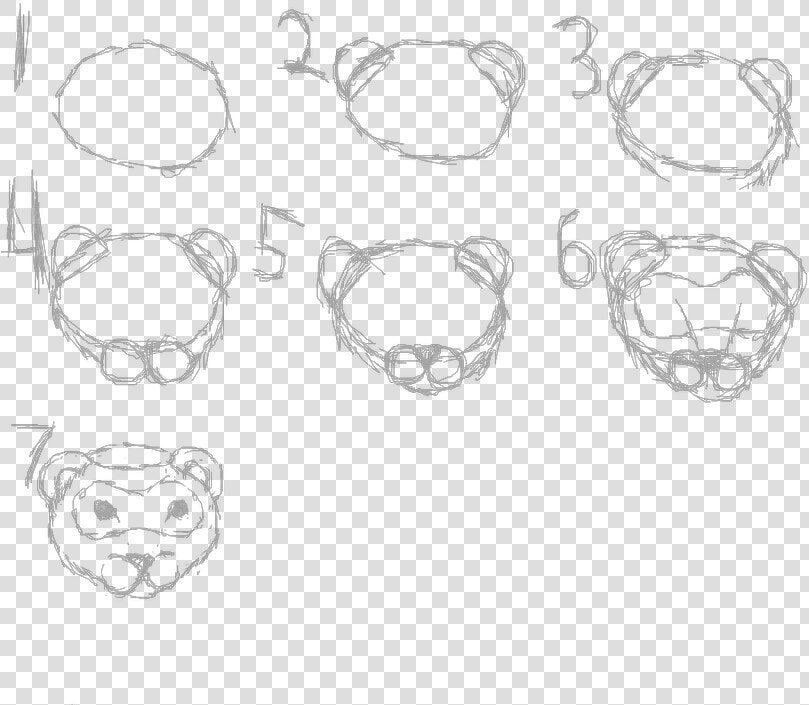 How To Draw A Cartoon Black Footed Ferret Eyes Drawing   Draw A Ferret Head  HD Png DownloadTransparent PNG