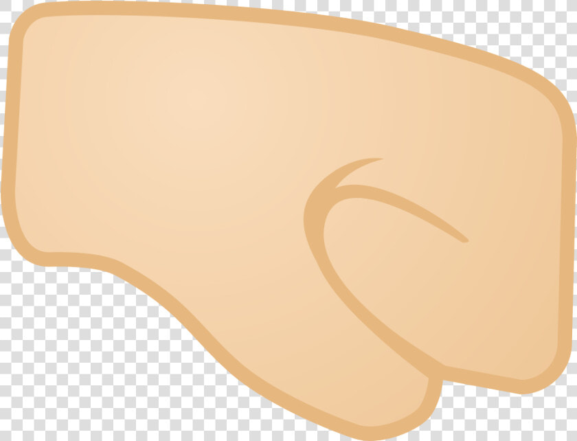 Right Facing Fist Light Skin Tone Icon  HD Png DownloadTransparent PNG