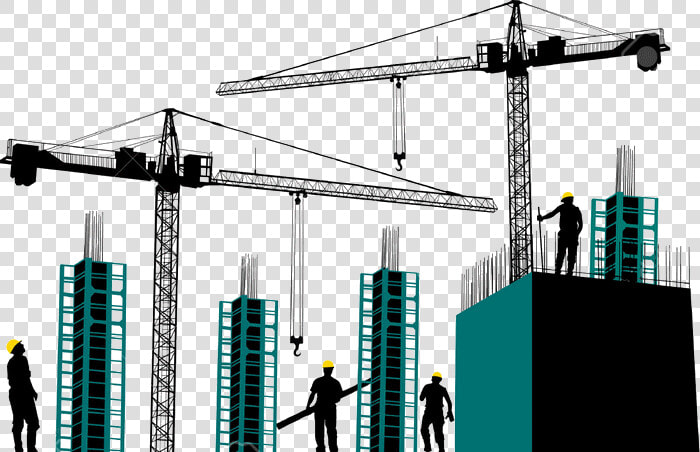 Scaffolding   Silhouette Construction Site Vector  HD Png DownloadTransparent PNG
