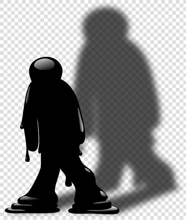 Man  Figure  Person  Shadow  Melting   Person With Shadow Cartoon  HD Png DownloadTransparent PNG