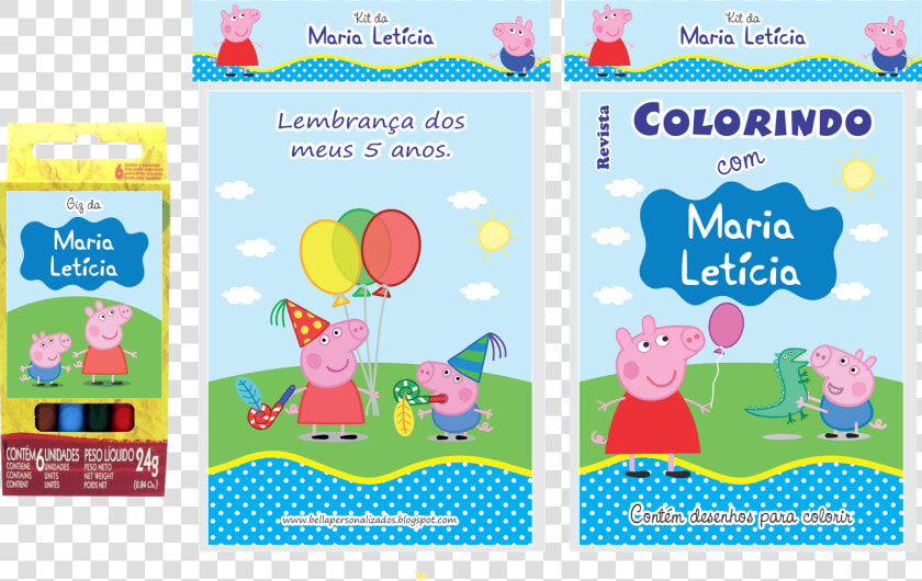 Revistinha Peppa Pig E George   Cartoon  HD Png DownloadTransparent PNG