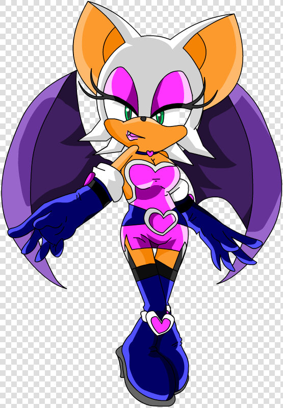 Rouge The Sexy Spy   Sonic Rouge The Bat Drawings  HD Png DownloadTransparent PNG