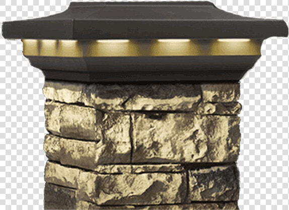Deckorators Stone Post Cover Solar Caps  HD Png DownloadTransparent PNG