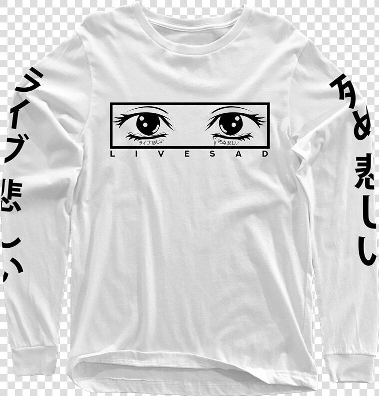 Image Of Crying Eyes Long Sleeve   Lauv Chasing Fire Long Sleeve  HD Png DownloadTransparent PNG