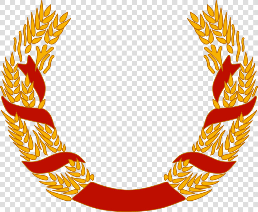 Food line wreath   Wheat Wreath Png Transparent  Png DownloadTransparent PNG