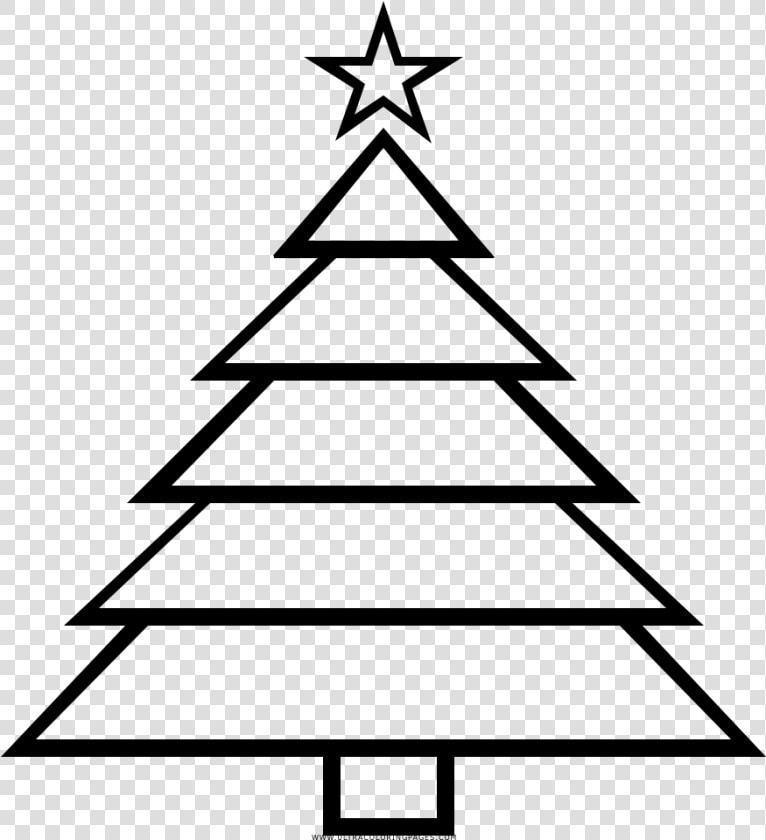 Dibujo De Árbol De Navidad Para Colorear Ultra Coloring   English Christmas Crafts  HD Png DownloadTransparent PNG