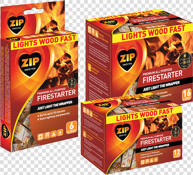 Zip Premium All Purpose Firestarters   Wood Fire Starter Cubes  HD Png DownloadTransparent PNG