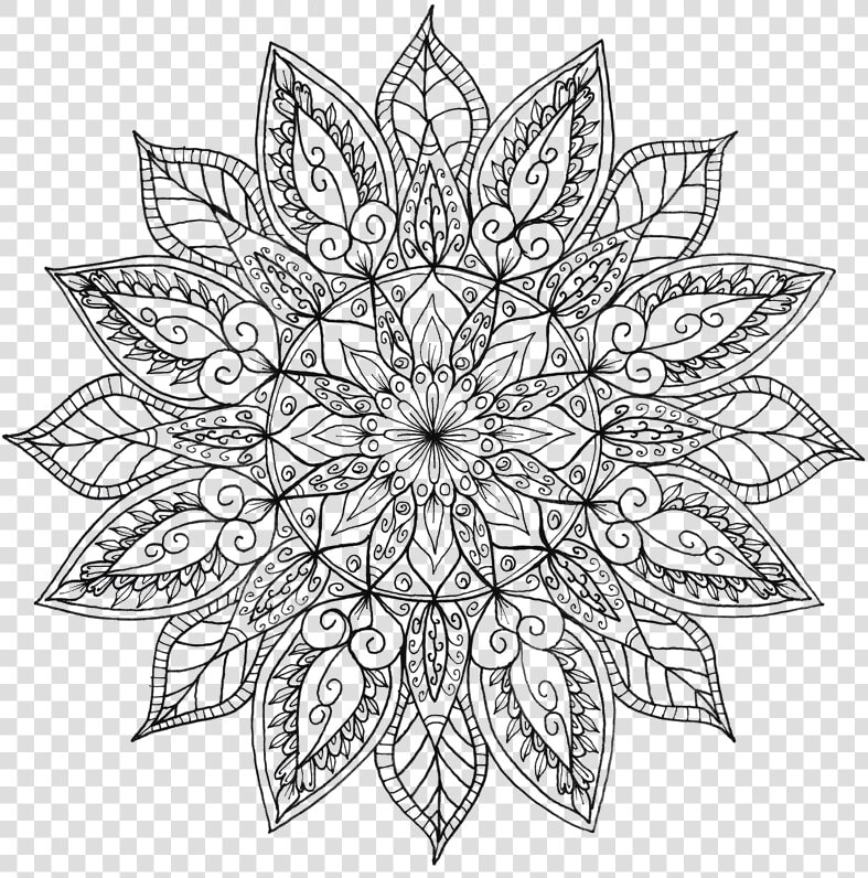 Mandala Png Pic   Mandala Snowflake Coloring Pages  Transparent PngTransparent PNG