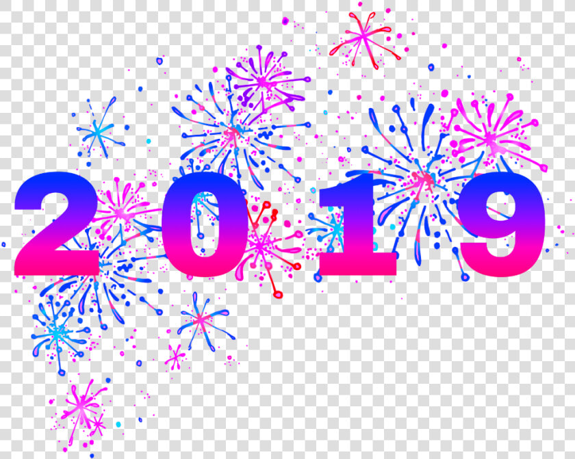  2019  newyear  fireworks  sparkle  holiday  celebration   Graphic Design  HD Png DownloadTransparent PNG