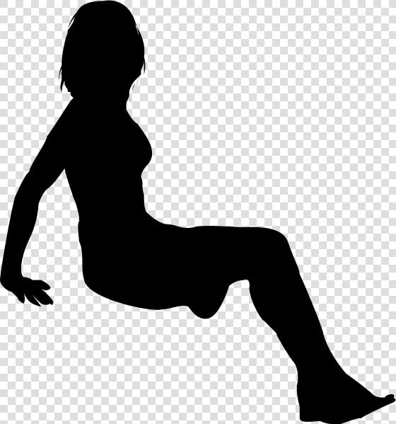 Silhouette Woman   Oturan Insan Png  Transparent PngTransparent PNG