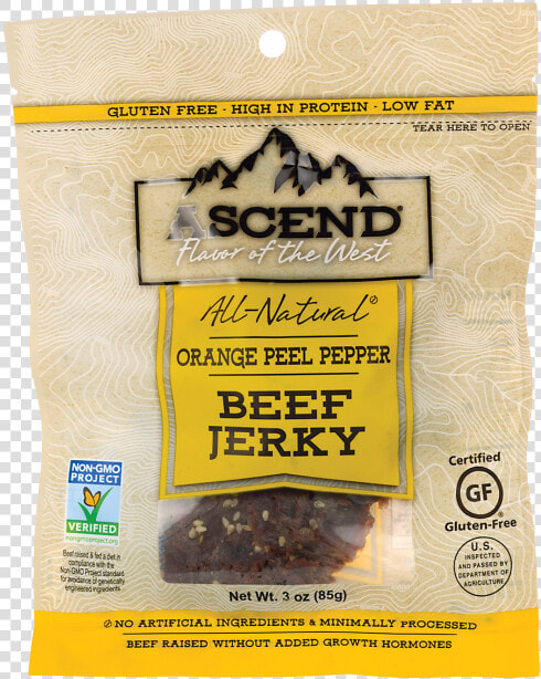 Golden Valley Natural Ascend All Natural Beef Jerky   Non gmo Project  HD Png DownloadTransparent PNG