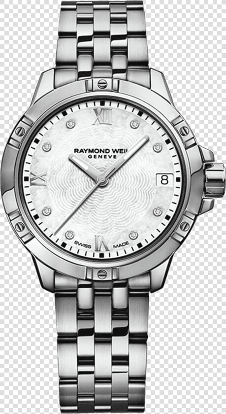 Raymond Weil Geneve Diamond Steel Quartz Ladies Luxury   Raymond Weil Watch  HD Png DownloadTransparent PNG