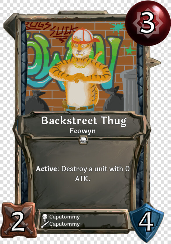 Backstreet Thug   Card Game Example Png  Transparent PngTransparent PNG