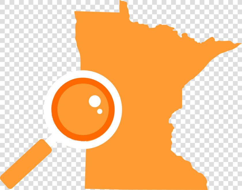 State Of Minnesota With Search Magnifying Glass   Minnesota State  HD Png DownloadTransparent PNG