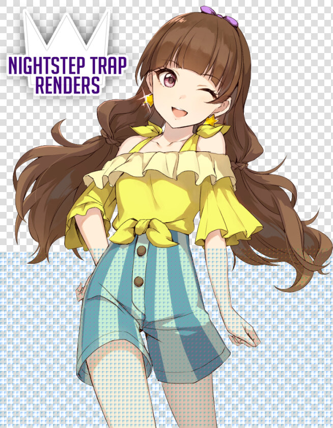 Hair long Hair hime Cut black Character style   Cute Anime Girl Png  Transparent PngTransparent PNG