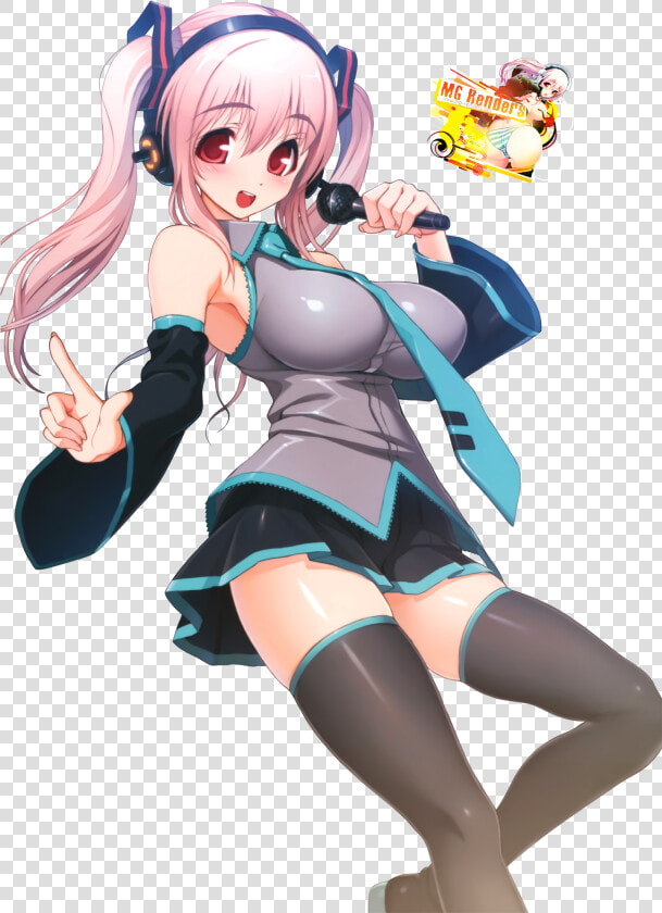 Super Sonico Ecchi Render Hentai  HD Png DownloadTransparent PNG