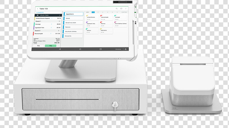 Image Of A White Piece Of Clover Point Of Sale Equipment   Clover Full Service Restaurant  HD Png DownloadTransparent PNG