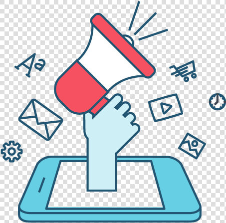 Digital Marketing   Marketing Line Art Illustrations  HD Png DownloadTransparent PNG