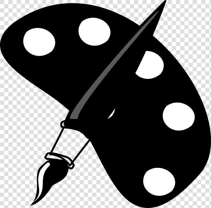Paintbrush Paint Brush Black And White Clipart   Arts Clipart Black And White  HD Png DownloadTransparent PNG