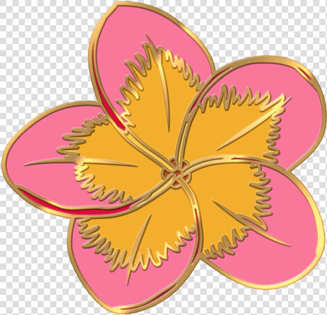 Plumeria Flower Pin   Illustration  HD Png DownloadTransparent PNG