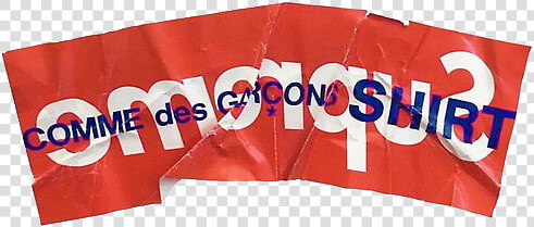 Supreme Comme Des Garcons Box Logo  HD Png DownloadTransparent PNG