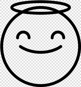 Angel Emoji Rubber Stamp Class Lazyload Lazyload   Angel Emoji Black And White  HD Png DownloadTransparent PNG