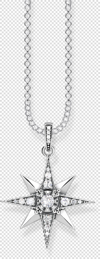 Cadena Royalty Estrella Blanca   Thomas Sabo Royalty Star Necklace  HD Png DownloadTransparent PNG
