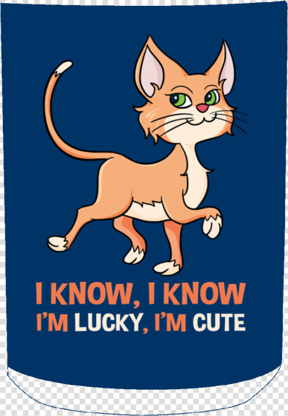 I Know I M Lucky I M Cute Cat Mugs   Cat Yawns  HD Png DownloadTransparent PNG