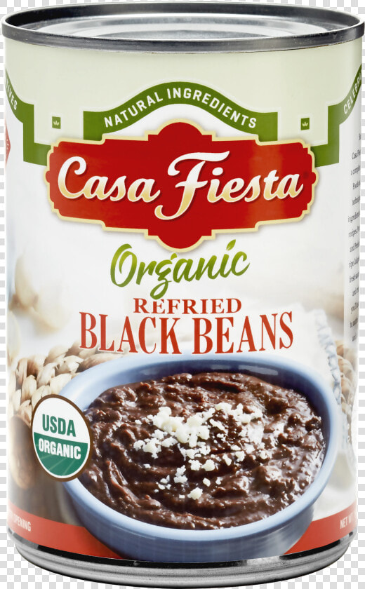 Organic Refried Black Beans Can Cfedits   Casa Fiesta Organic Dark Red Kidney  HD Png DownloadTransparent PNG