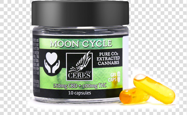 Moon Cycle Hash Oil Capsules 100mg  HD Png DownloadTransparent PNG